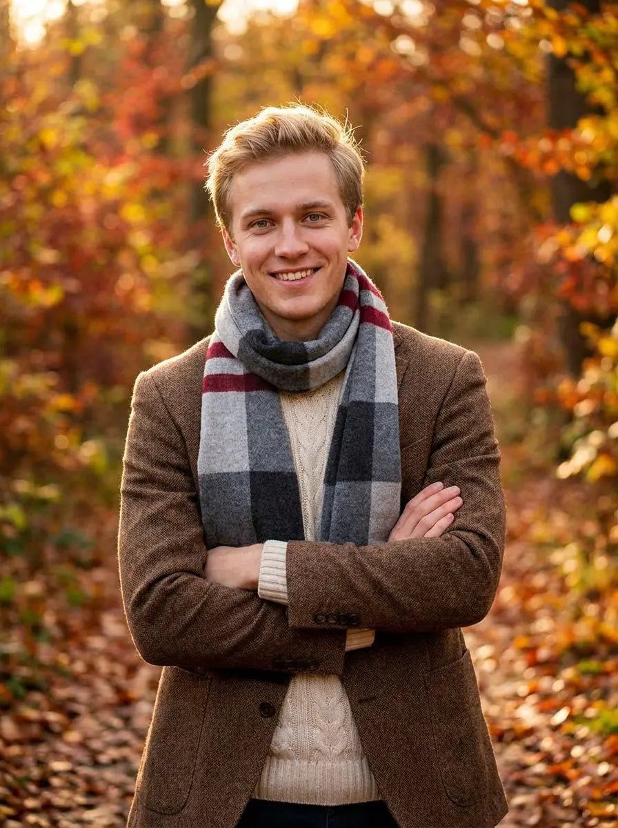 Echarpe homme DYLAN - Coeur de Foulard