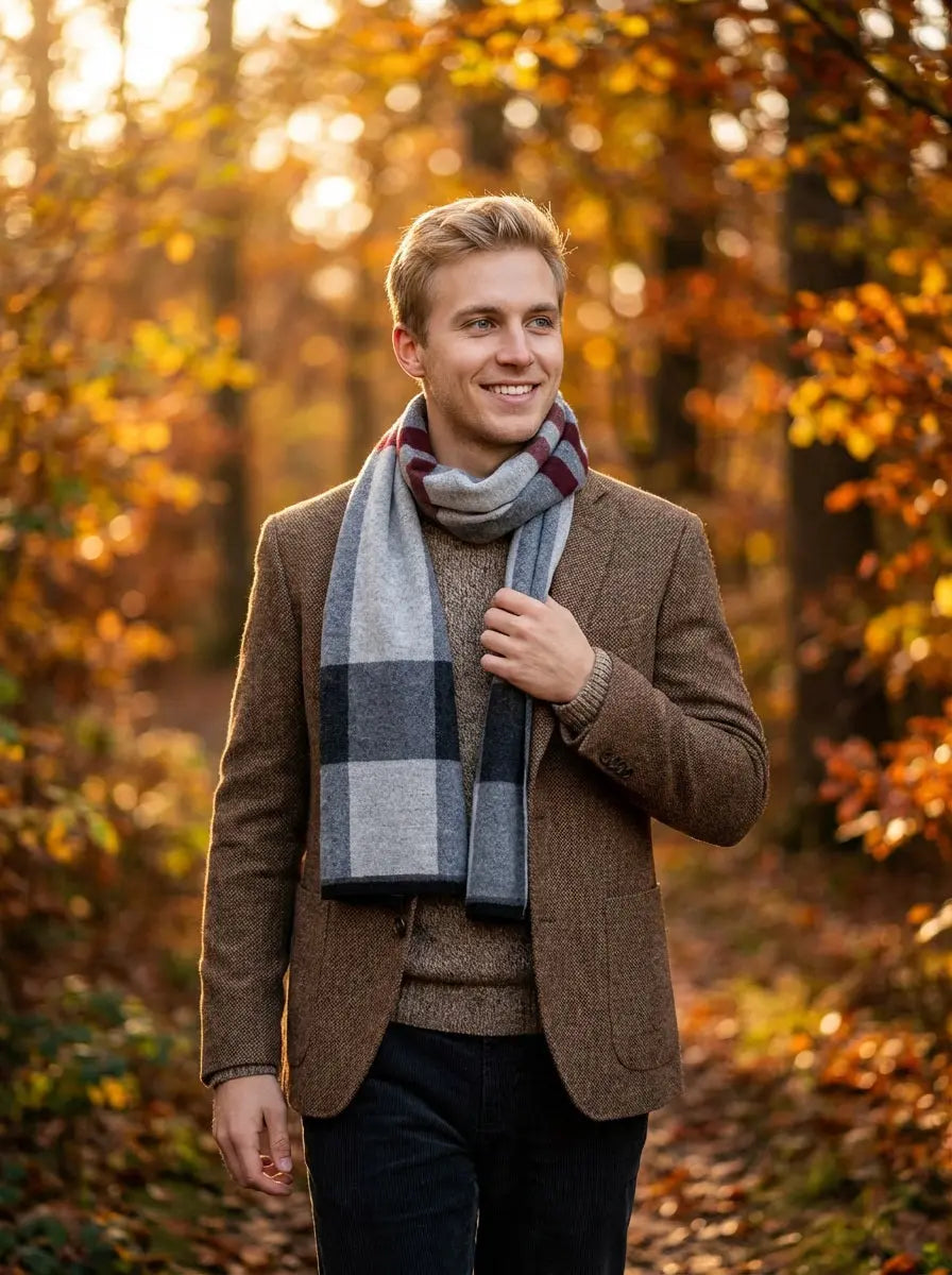 Echarpe homme DYLAN - Coeur de Foulard