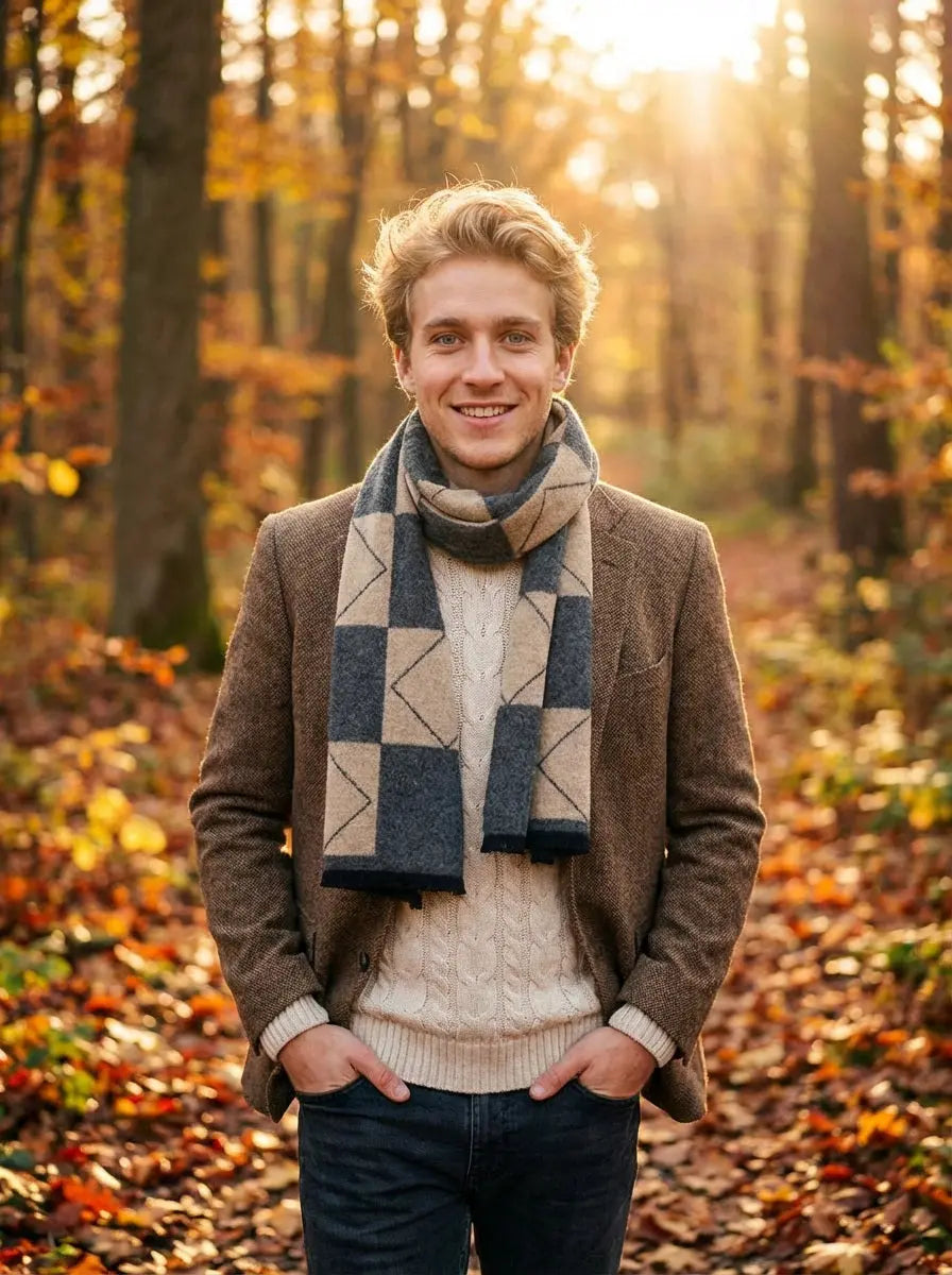 Echarpe homme FLOS - Coeur de Foulard