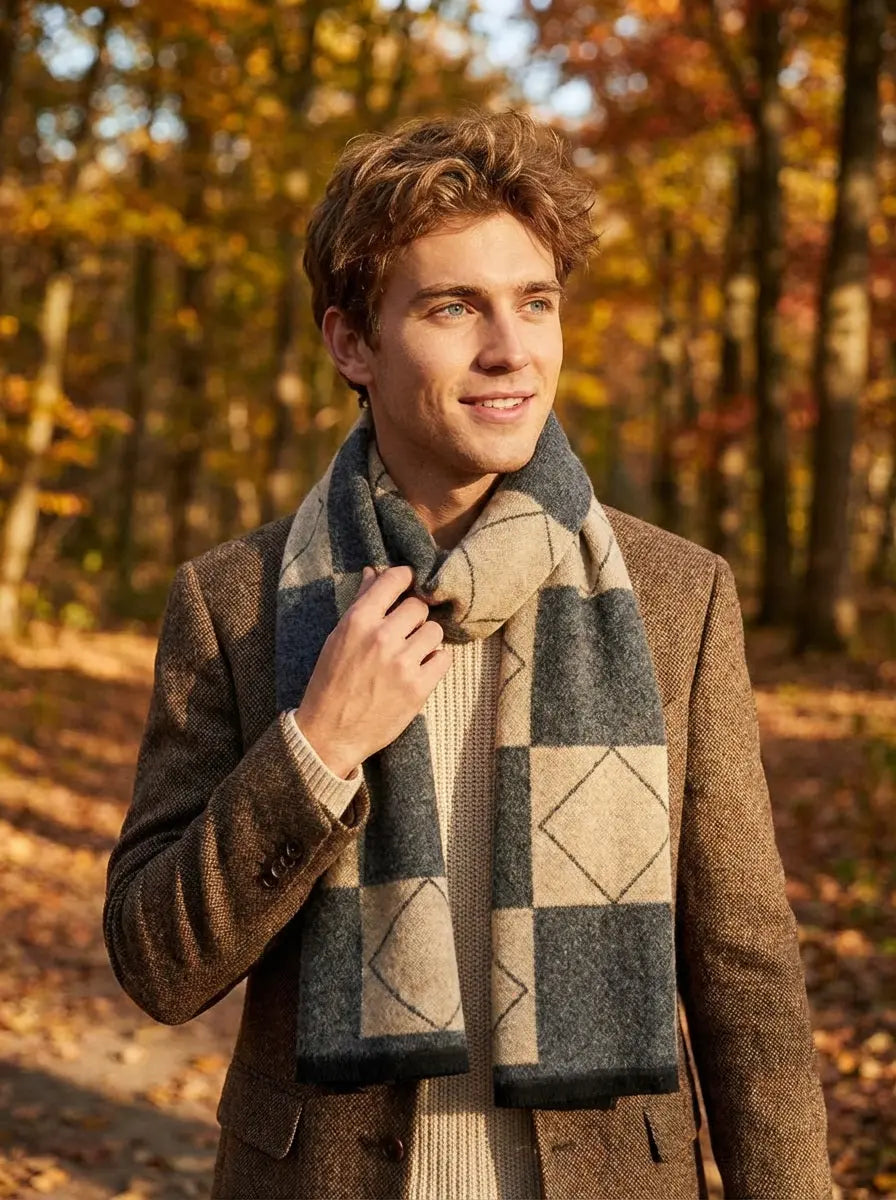 Echarpe homme FLOS - Coeur de Foulard