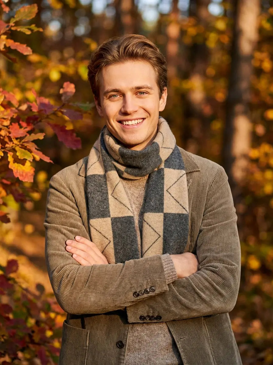 Echarpe homme FLOS - Coeur de Foulard