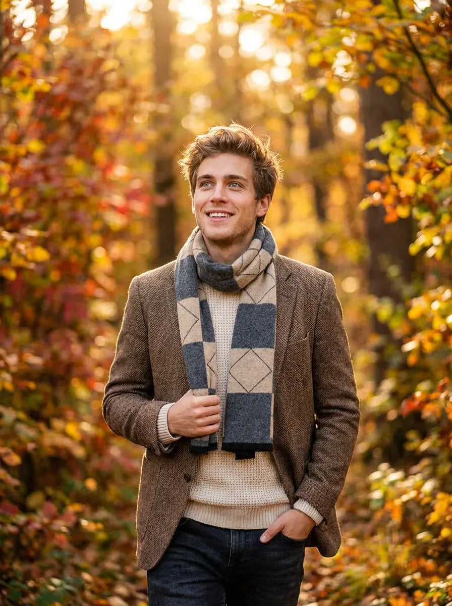 Echarpe homme FLOS - Coeur de Foulard