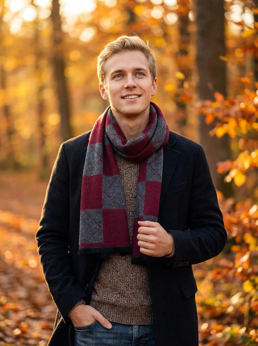 Echarpe homme FLOSI - Coeur de Foulard