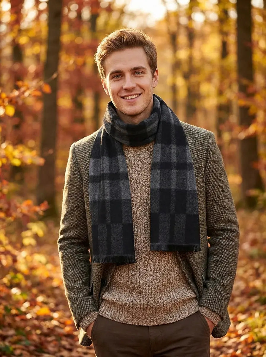 Echarpe homme HAKEN - Coeur de Foulard