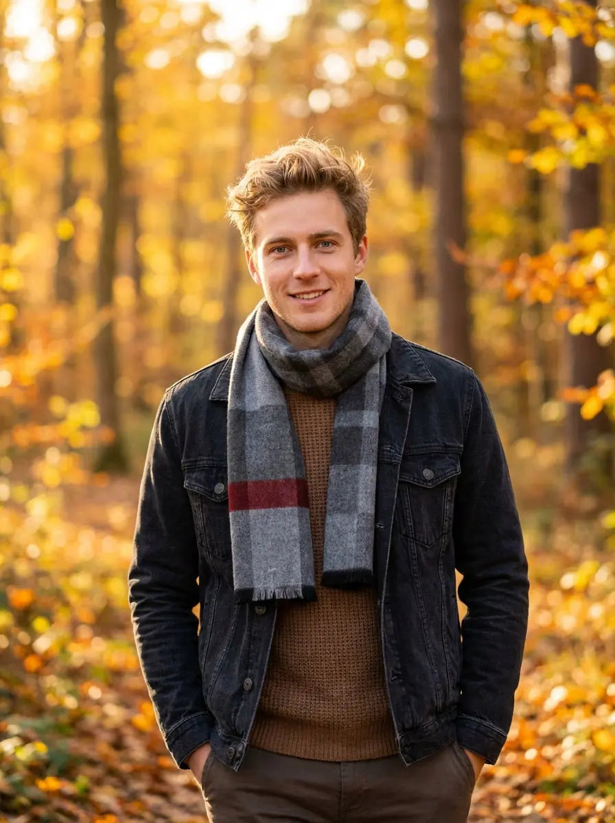 Echarpe homme HARALD - Coeur de Foulard