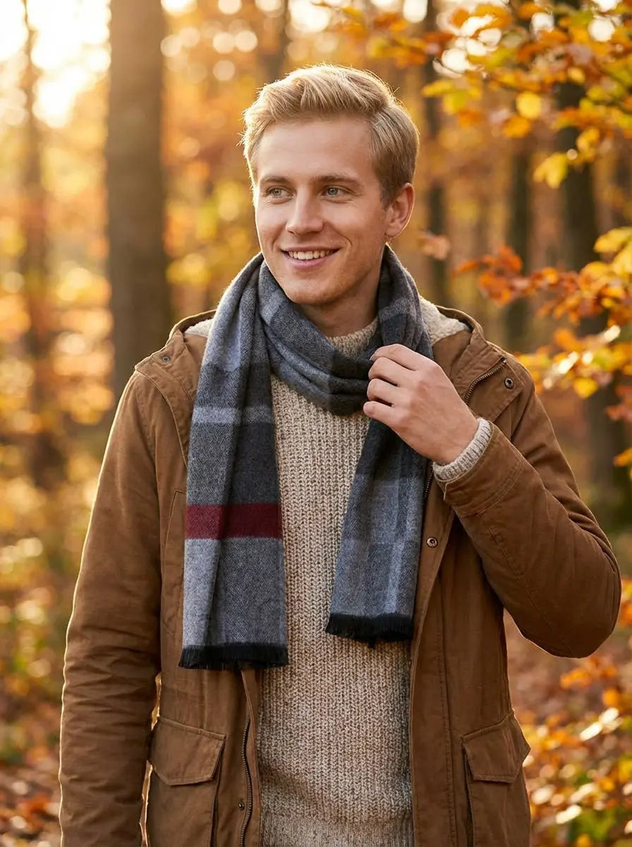 Echarpe homme HARALD - Coeur de Foulard