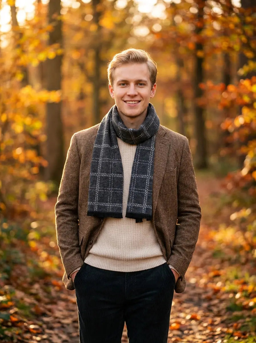 Echarpe homme HJALMAR - Coeur de Foulard