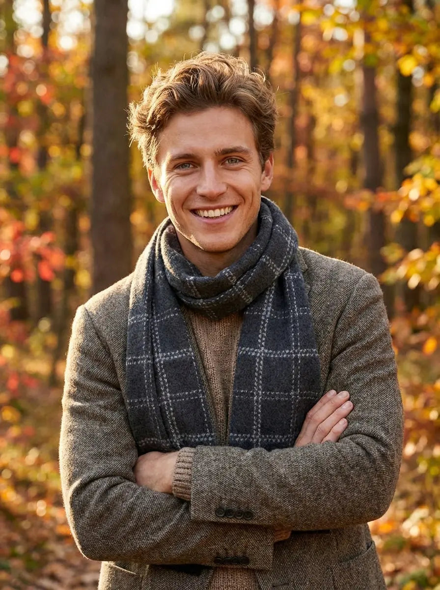 Echarpe homme HJALMAR - Coeur de Foulard