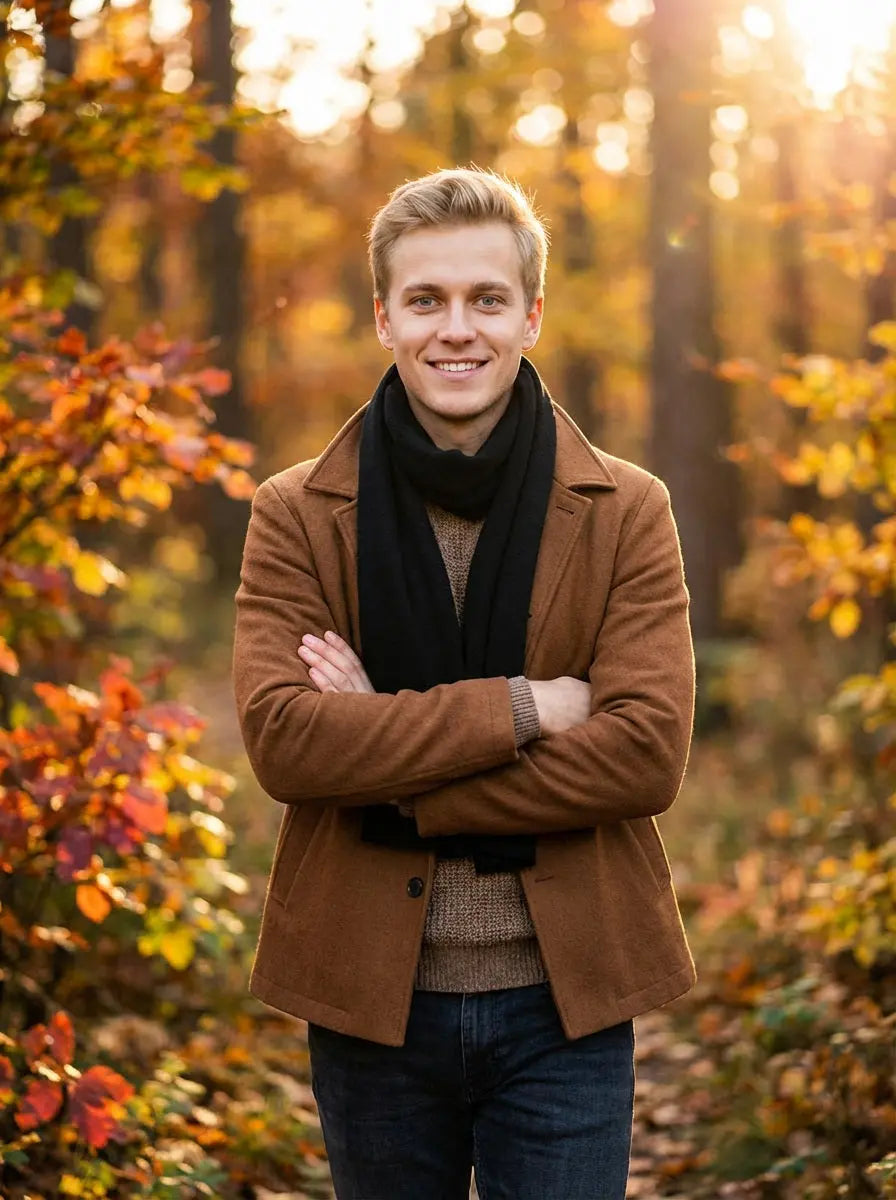 Echarpe homme RIKARD - Coeur de Foulard