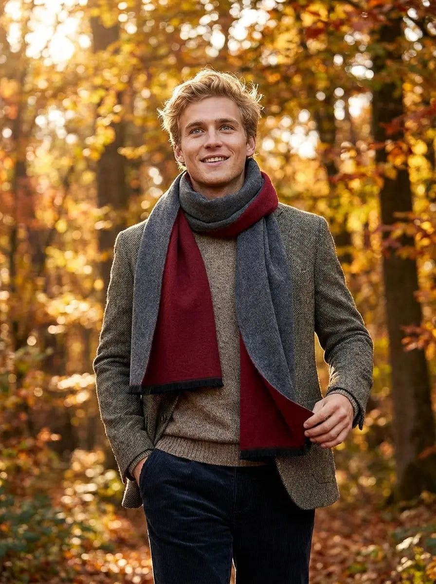 Echarpe homme SIXTEN - Coeur de Foulard