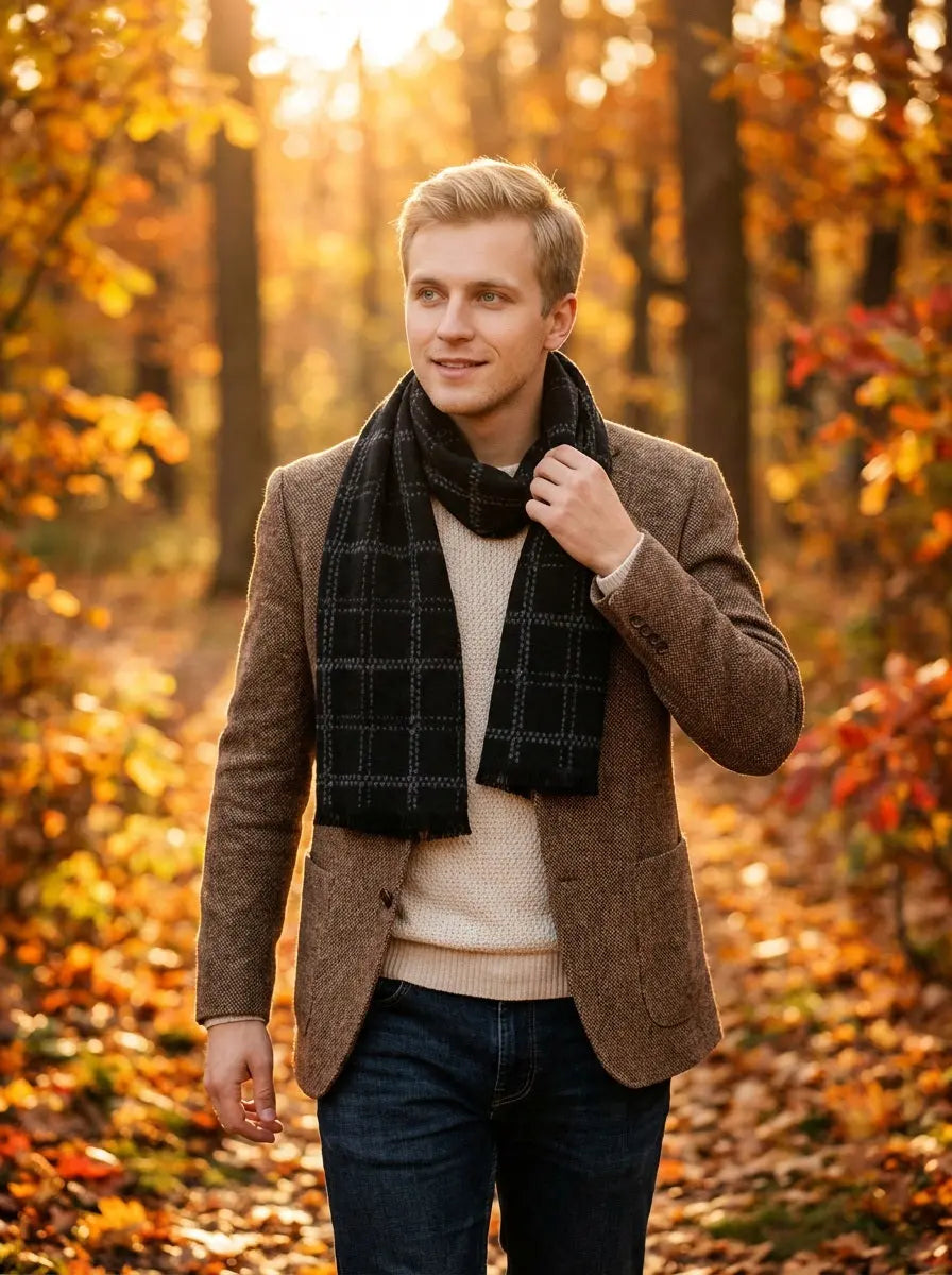 Echarpe homme THORSTEIN - Coeur de Foulard