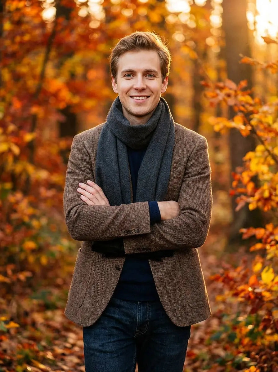 Echarpe homme ULFRIK - Coeur de Foulard