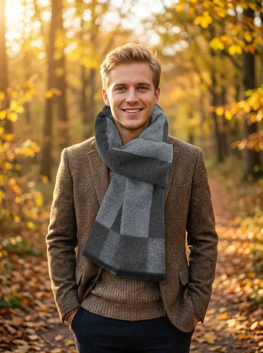 Echarpe homme YORICK - Coeur de Foulard