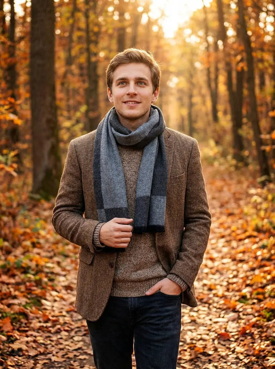 Echarpe homme YORICK - Coeur de Foulard