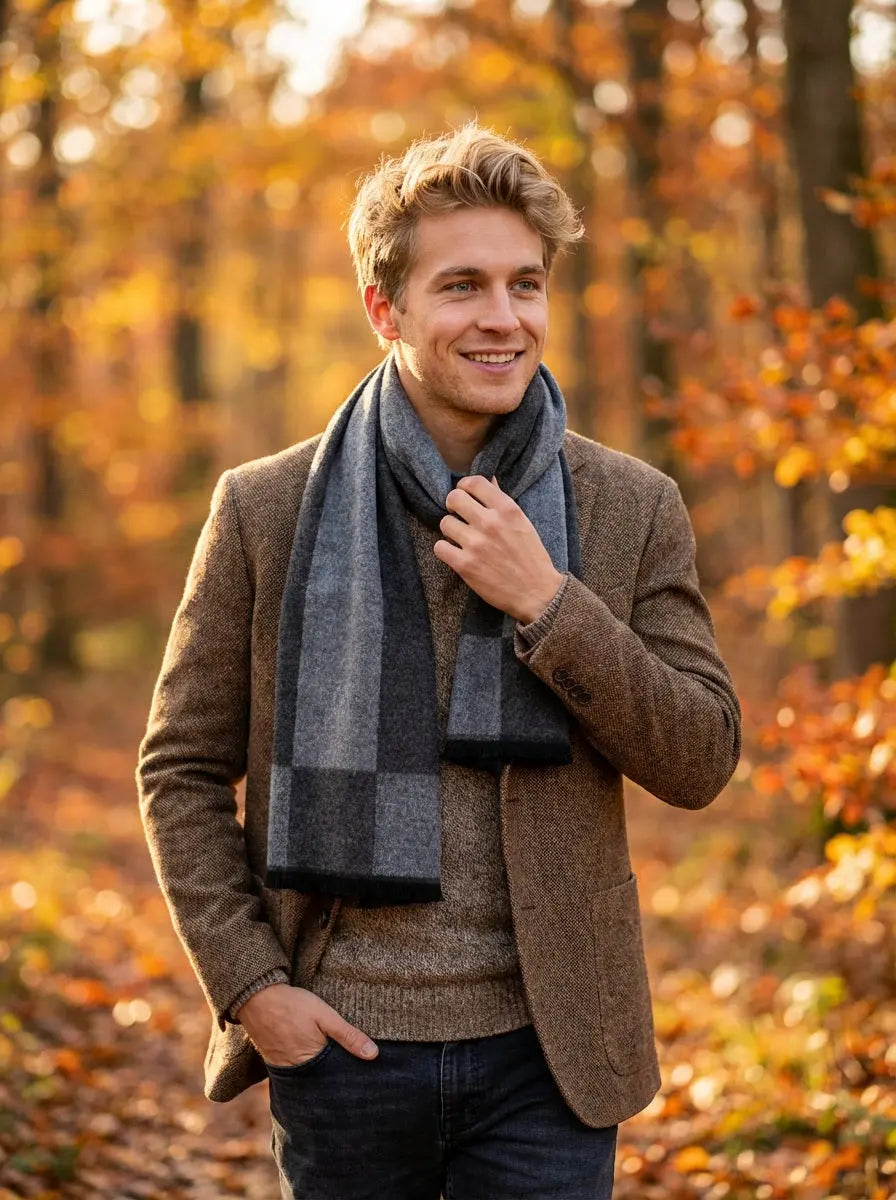 Echarpe homme YORICK - Coeur de Foulard