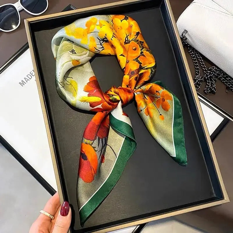 Foulard carré AADA - Coeur de Foulard