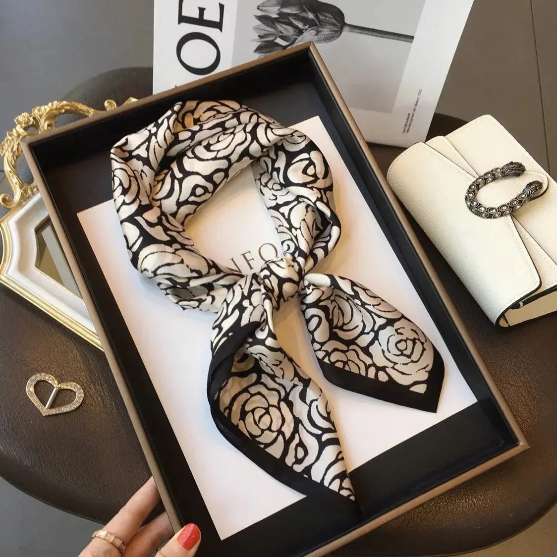 Foulard carré ANE - Coeur de Foulard