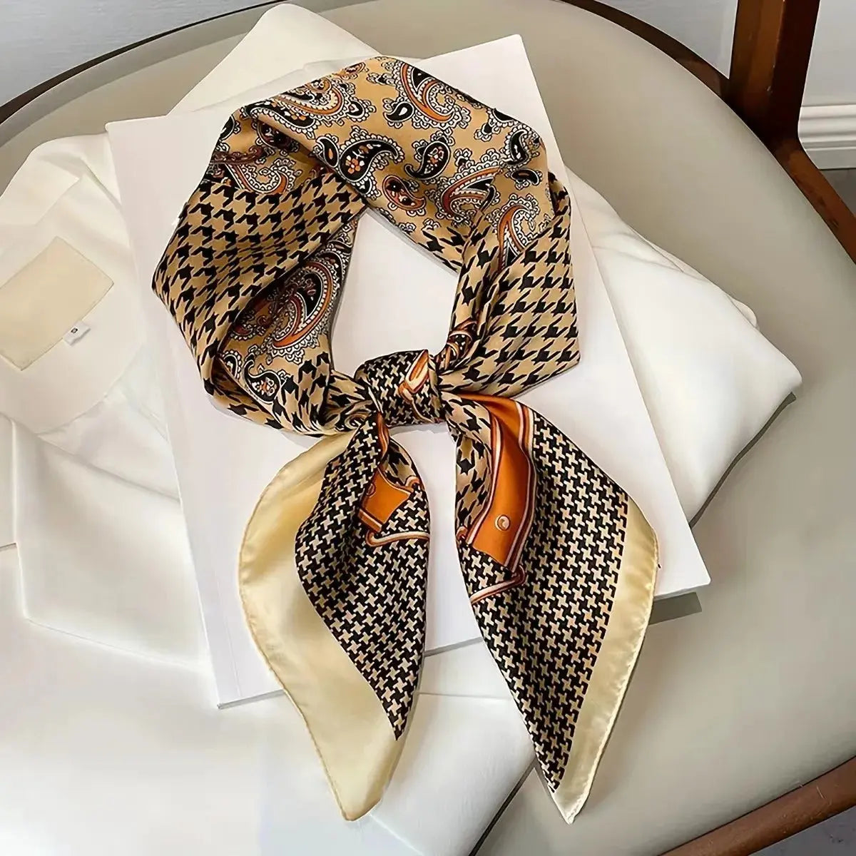 Foulard carré BLANCA Coeur de Foulard