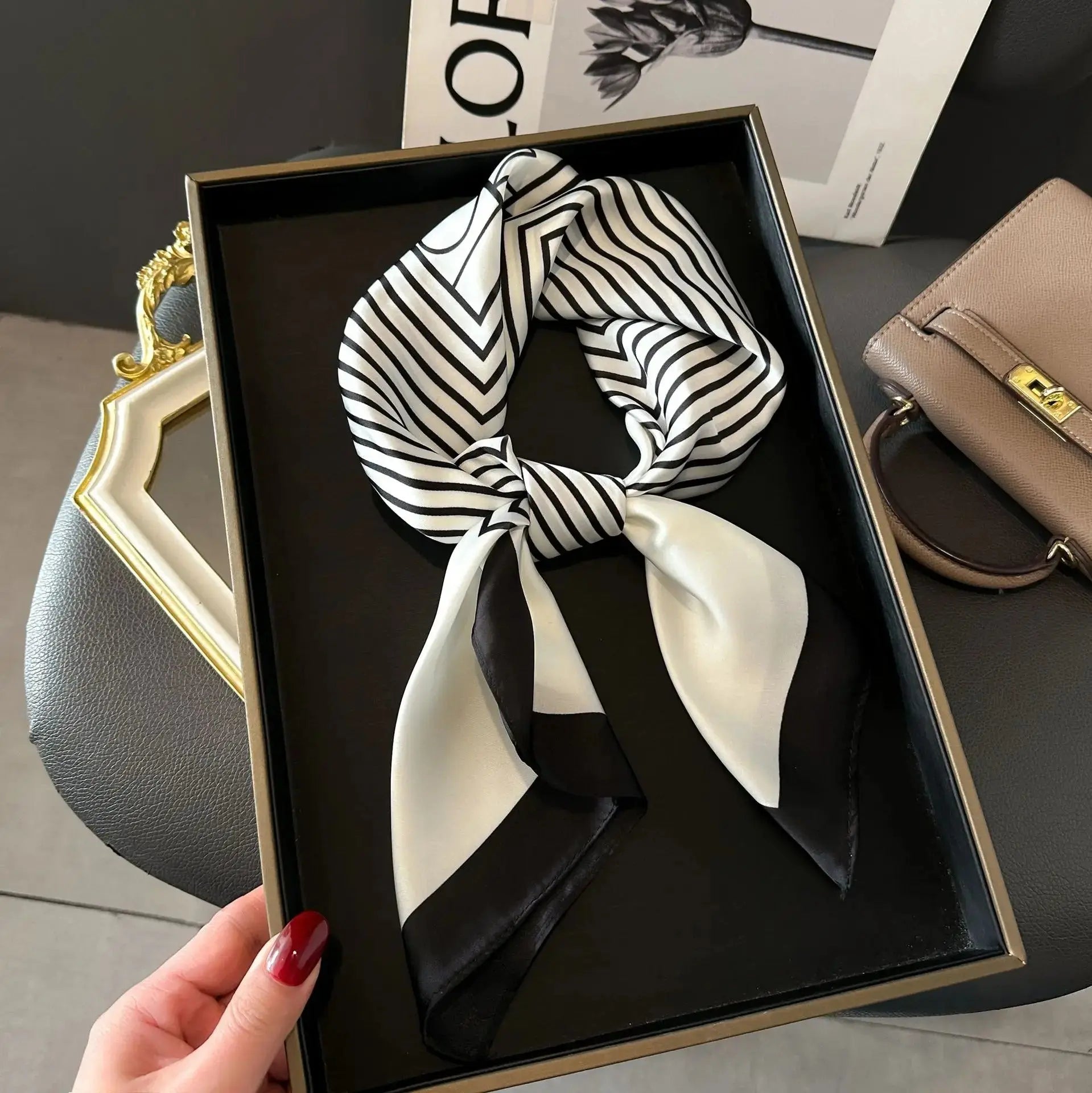 Foulard carré CELIA Coeur de Foulard