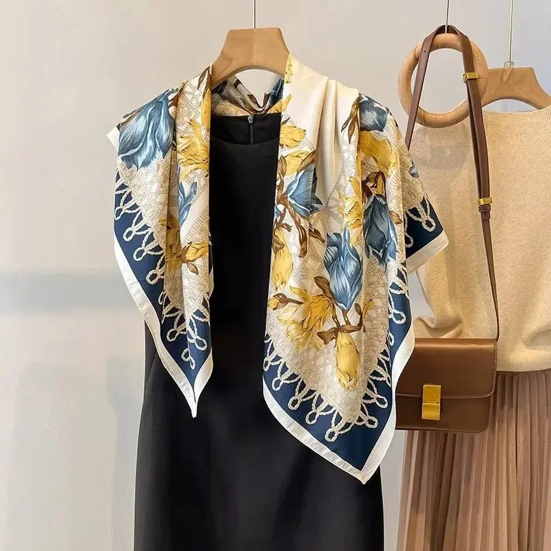 Foulard carré MEREDITH - Coeur de Foulard