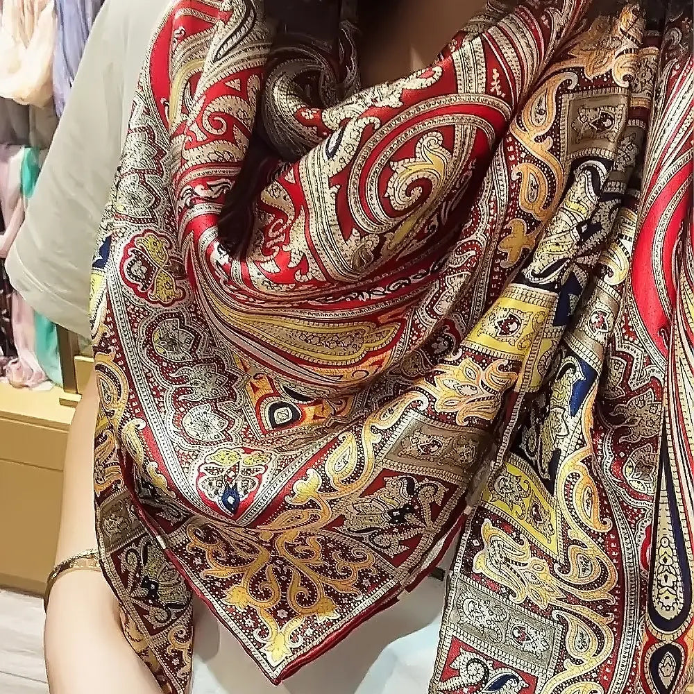 Foulard Carré Soie Femme ALBANE - Coeur de Foulard