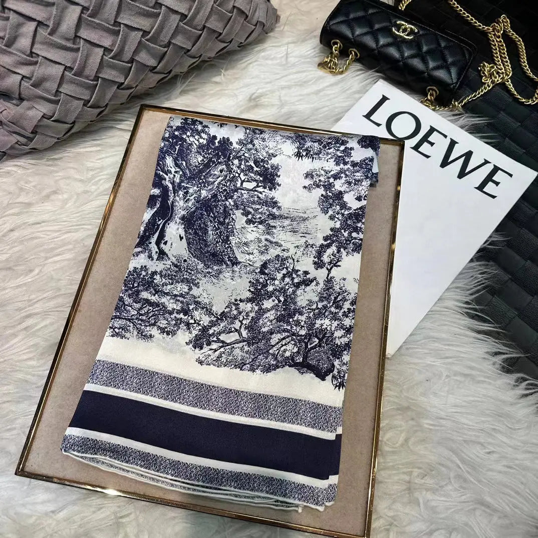 Foulard Cheveux Femme Carré Soie AZELIE blanc4 Coeur de Foulard