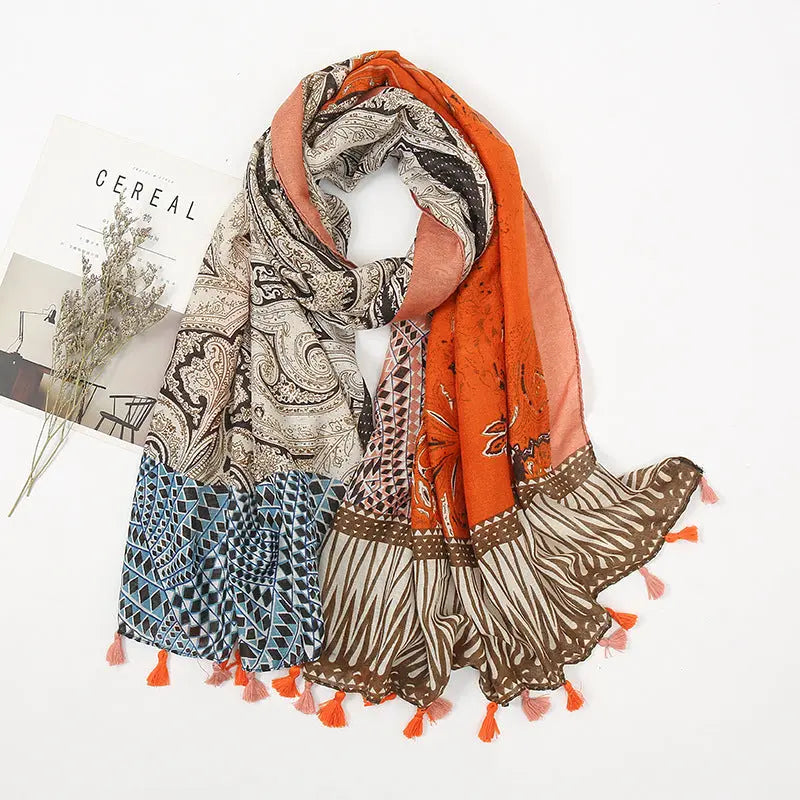 Foulard femme FREYA - Coeur de Foulard