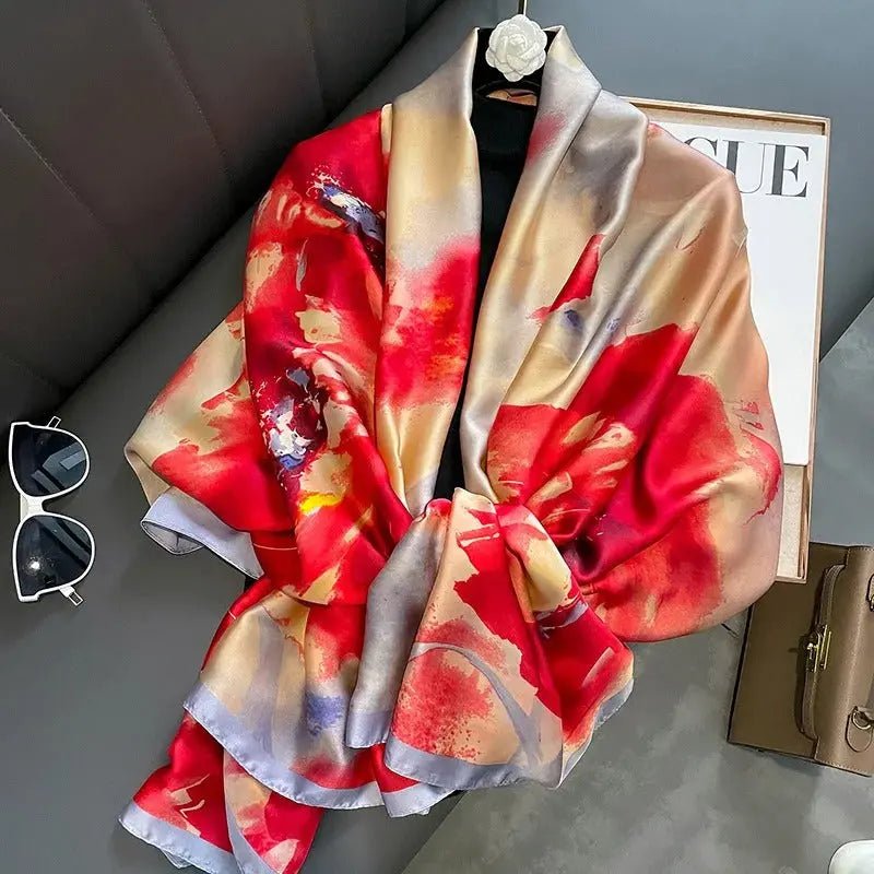 Foulard femme - ROSE - Coeur de Foulard