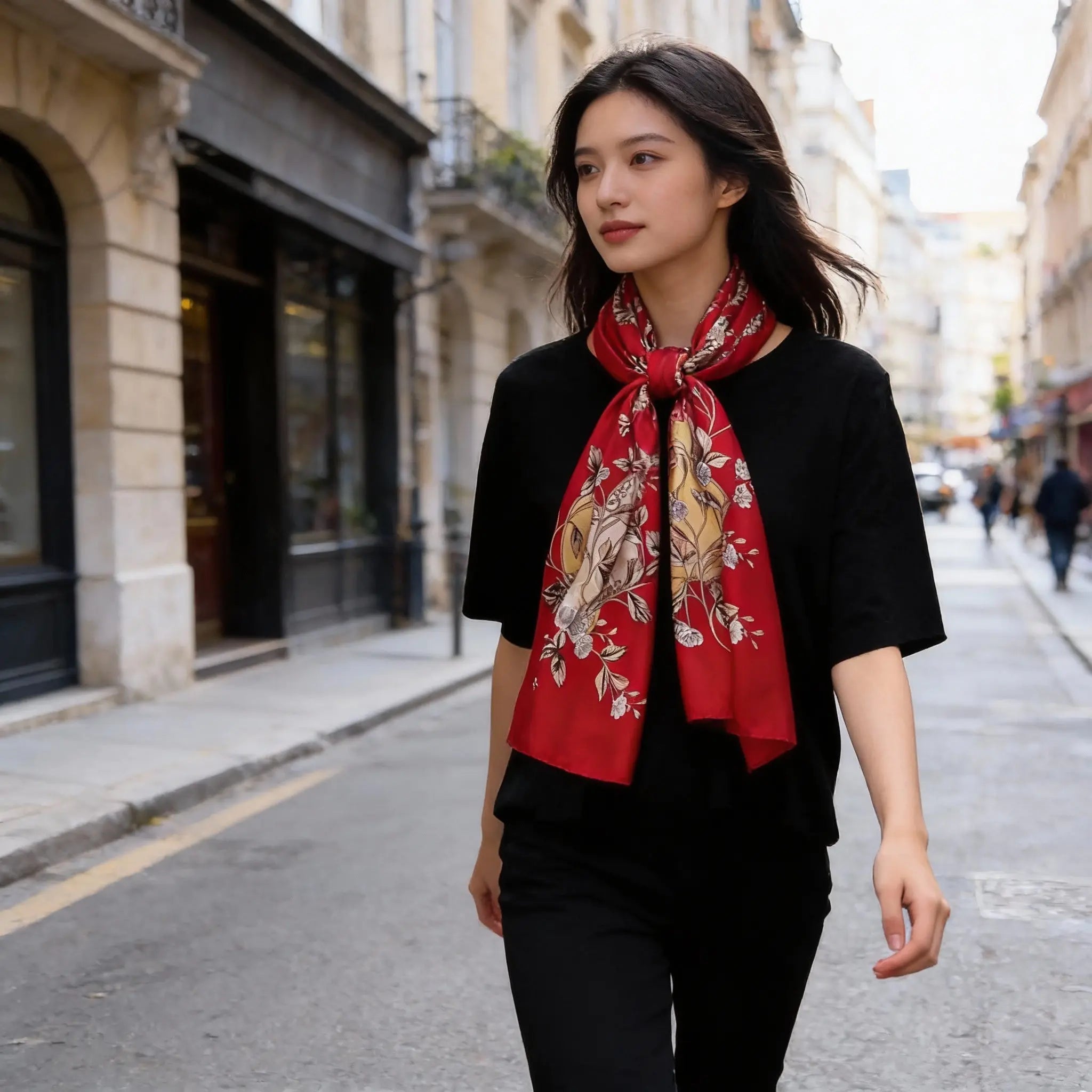 foulard-rouge-destiny-coeur-de-foulard