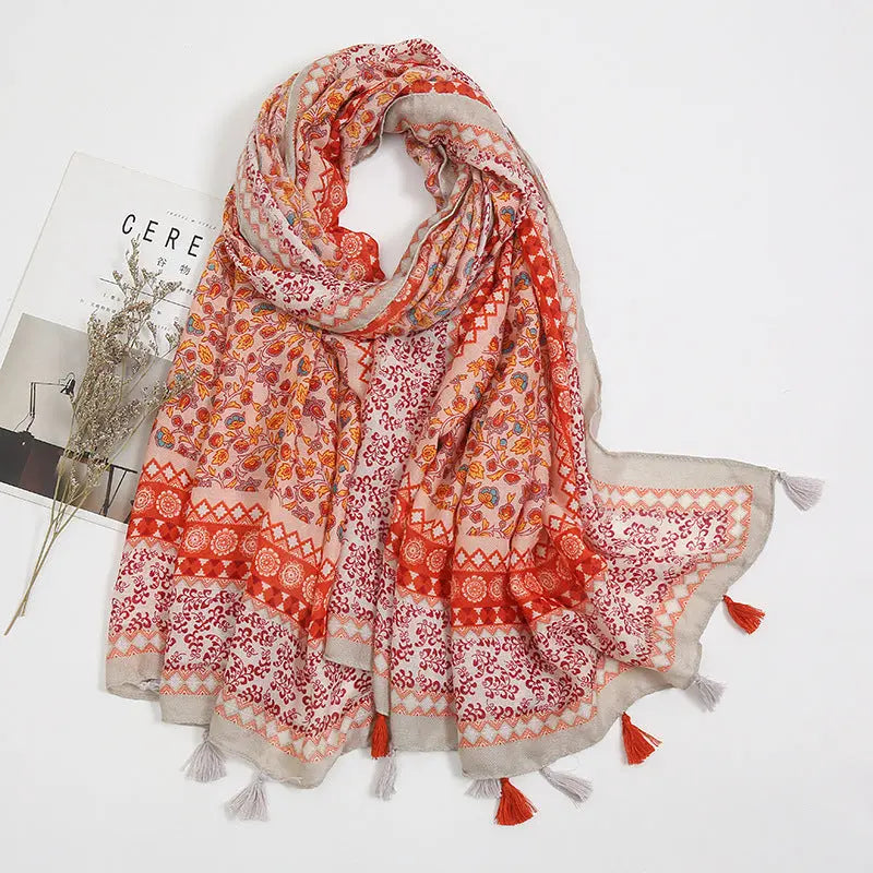 Foulard rouge GIA - Coeur de Foulard