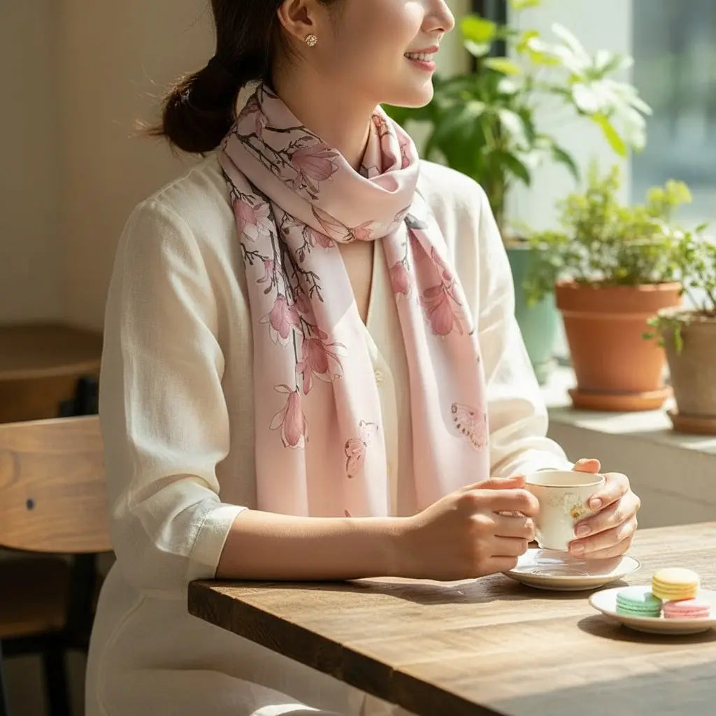 Foulard Soie - AERA - Coeur de Foulard