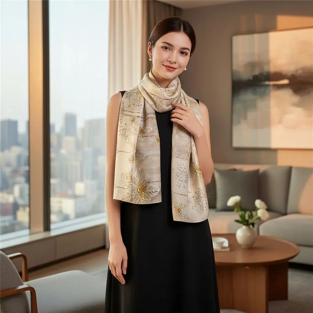 Foulard Soie - AISYA - Coeur de Foulard