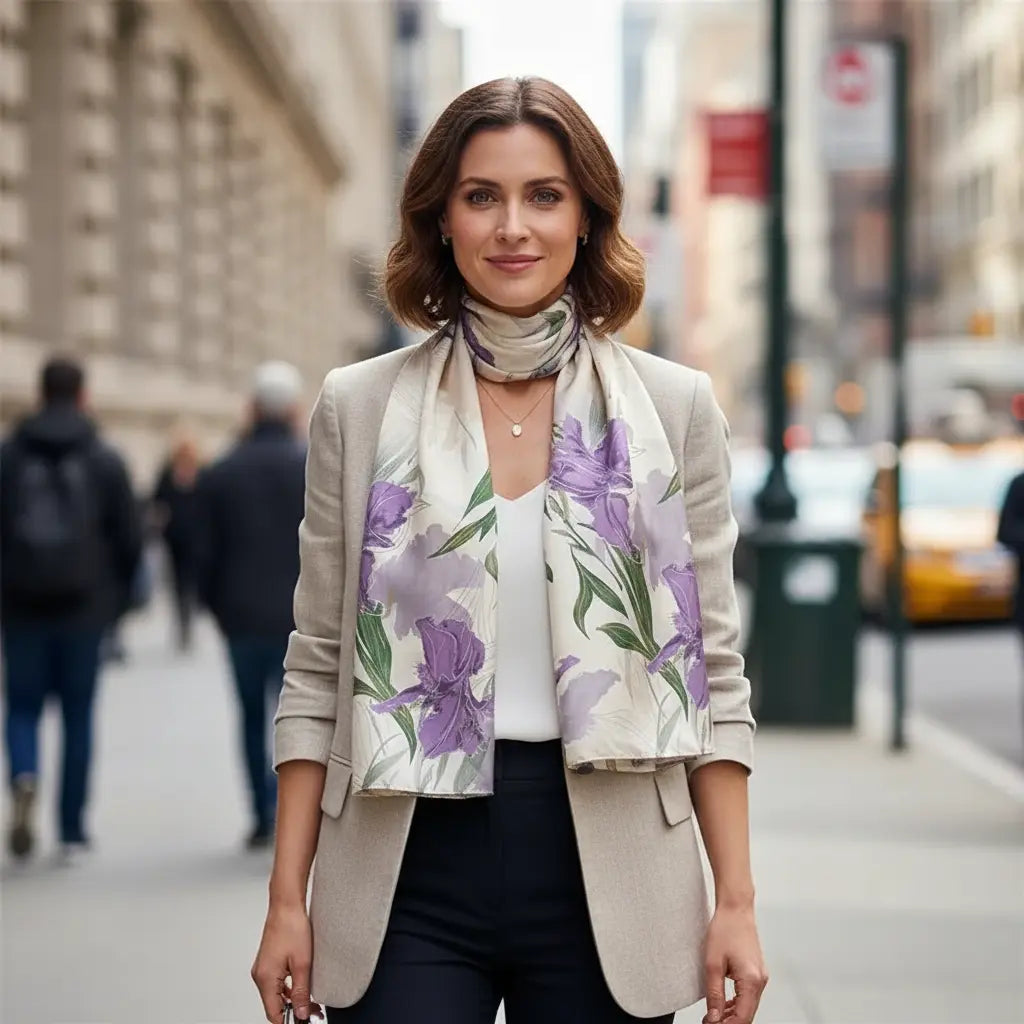 Foulard Soie - AKEMI - Coeur de Foulard