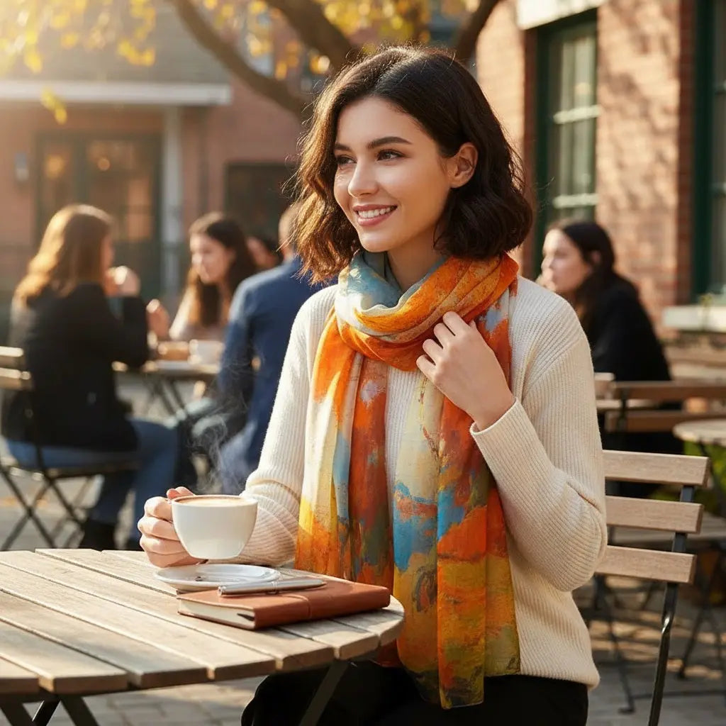 Foulard Soie - AKEMI - Coeur de Foulard