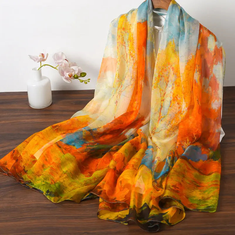 Foulard Soie - AKEMI - Coeur de Foulard