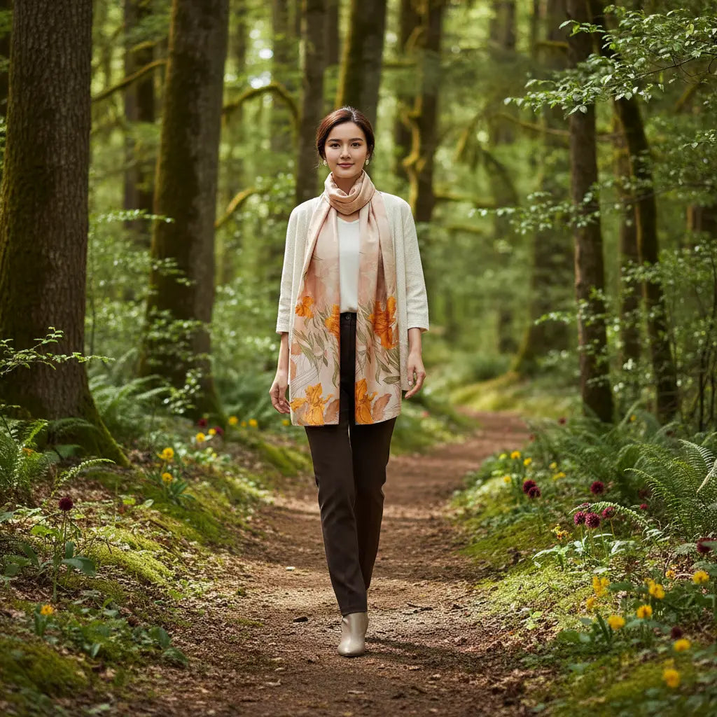 Foulard Soie - AKIKO - Coeur de Foulard