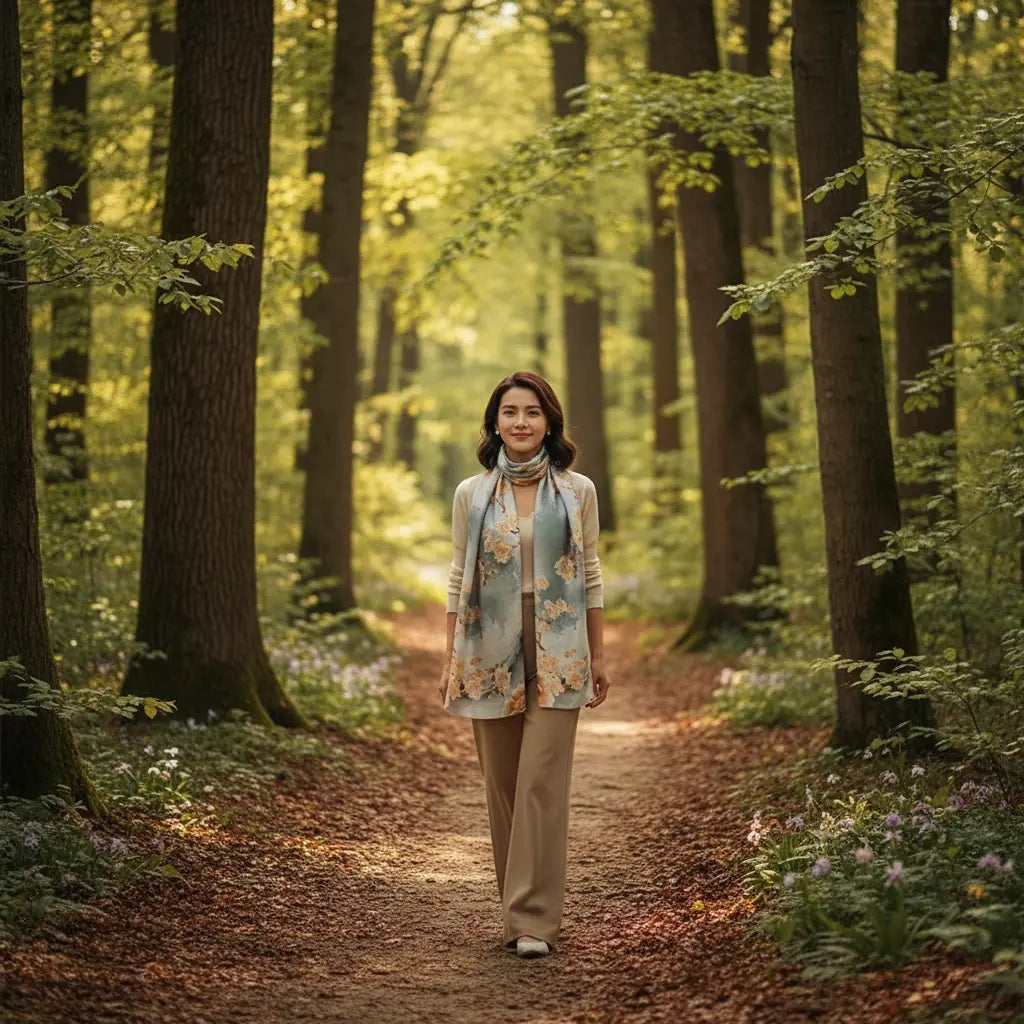 Foulard Soie - ALINA - Coeur de Foulard