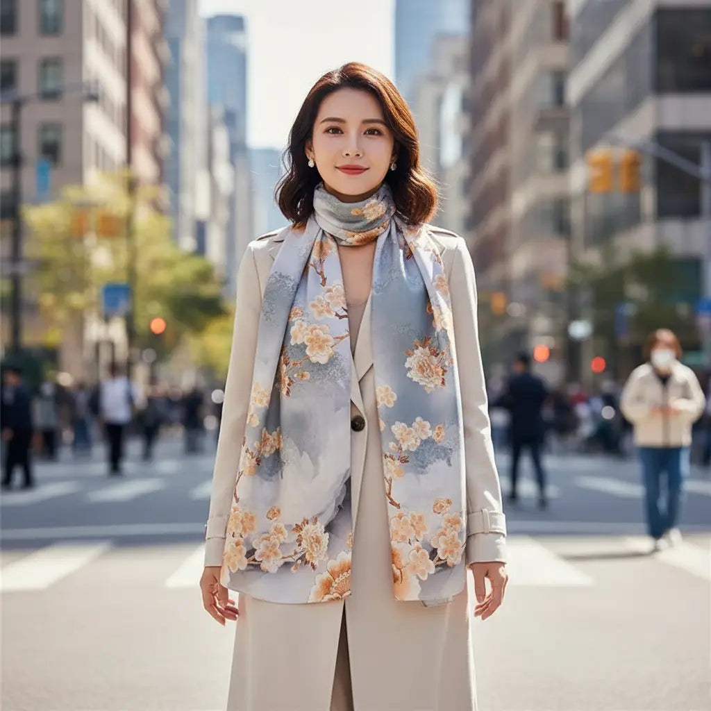 Foulard Soie - ALINA - Coeur de Foulard