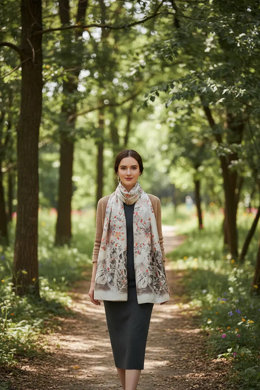 Foulard Soie - AMAYA - Coeur de Foulard