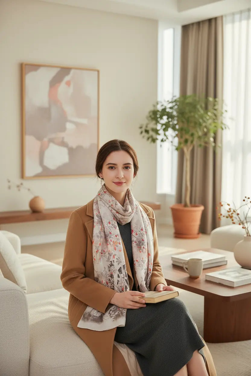 Foulard Soie - AMAYA - Coeur de Foulard