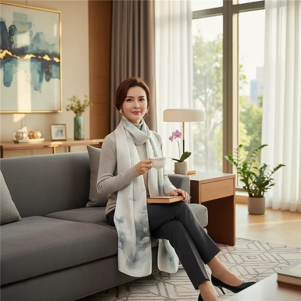 Foulard Soie - ARISA - Coeur de Foulard