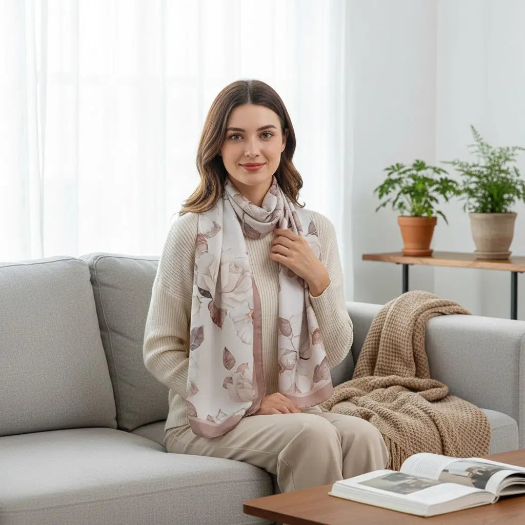 Foulard Soie - BOMI - Coeur de Foulard