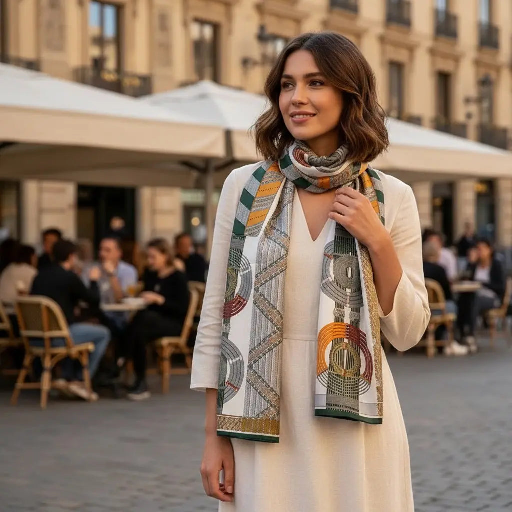 Foulard Soie - CHAEWON - Coeur de Foulard