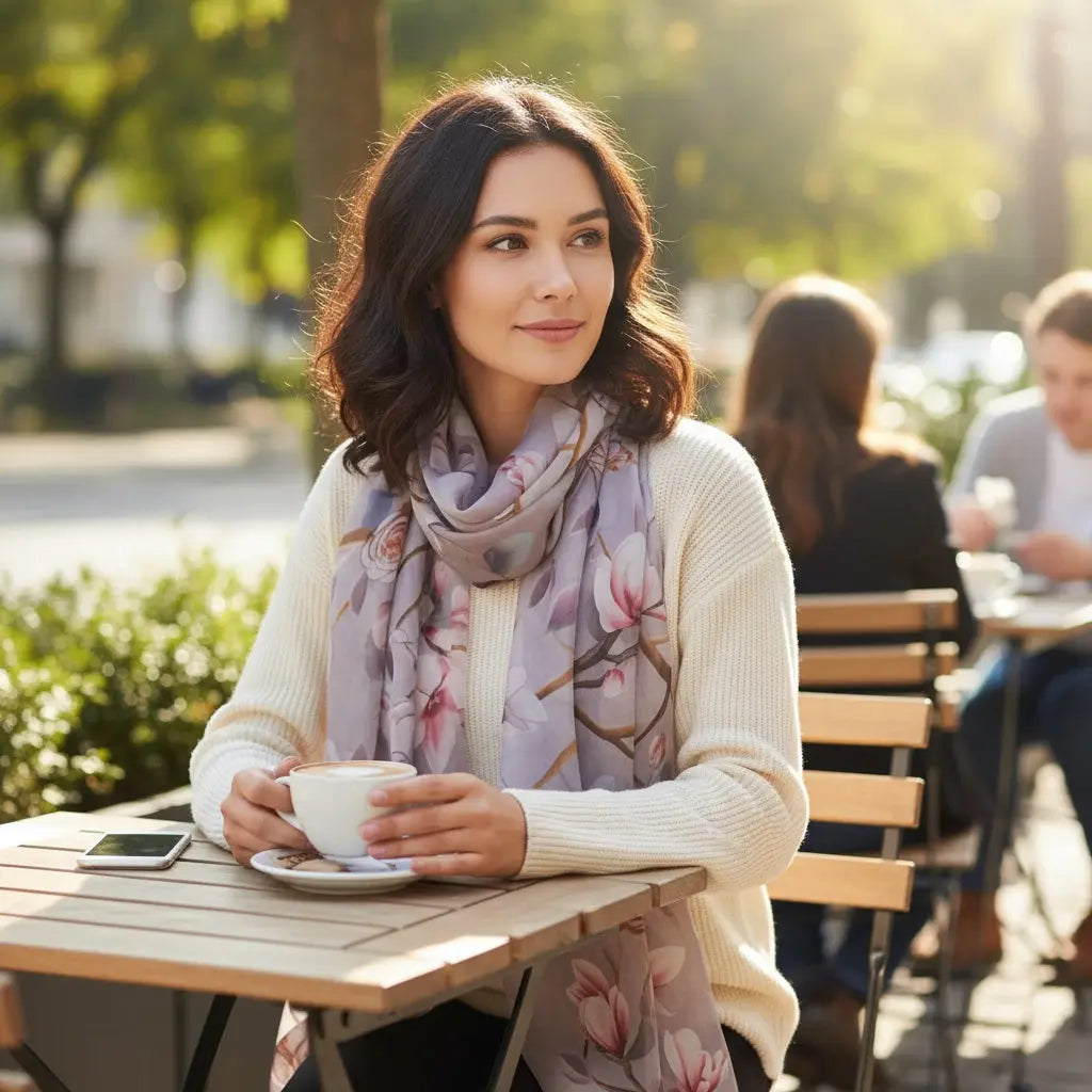 Foulard Soie - CHIHARU - Coeur de Foulard