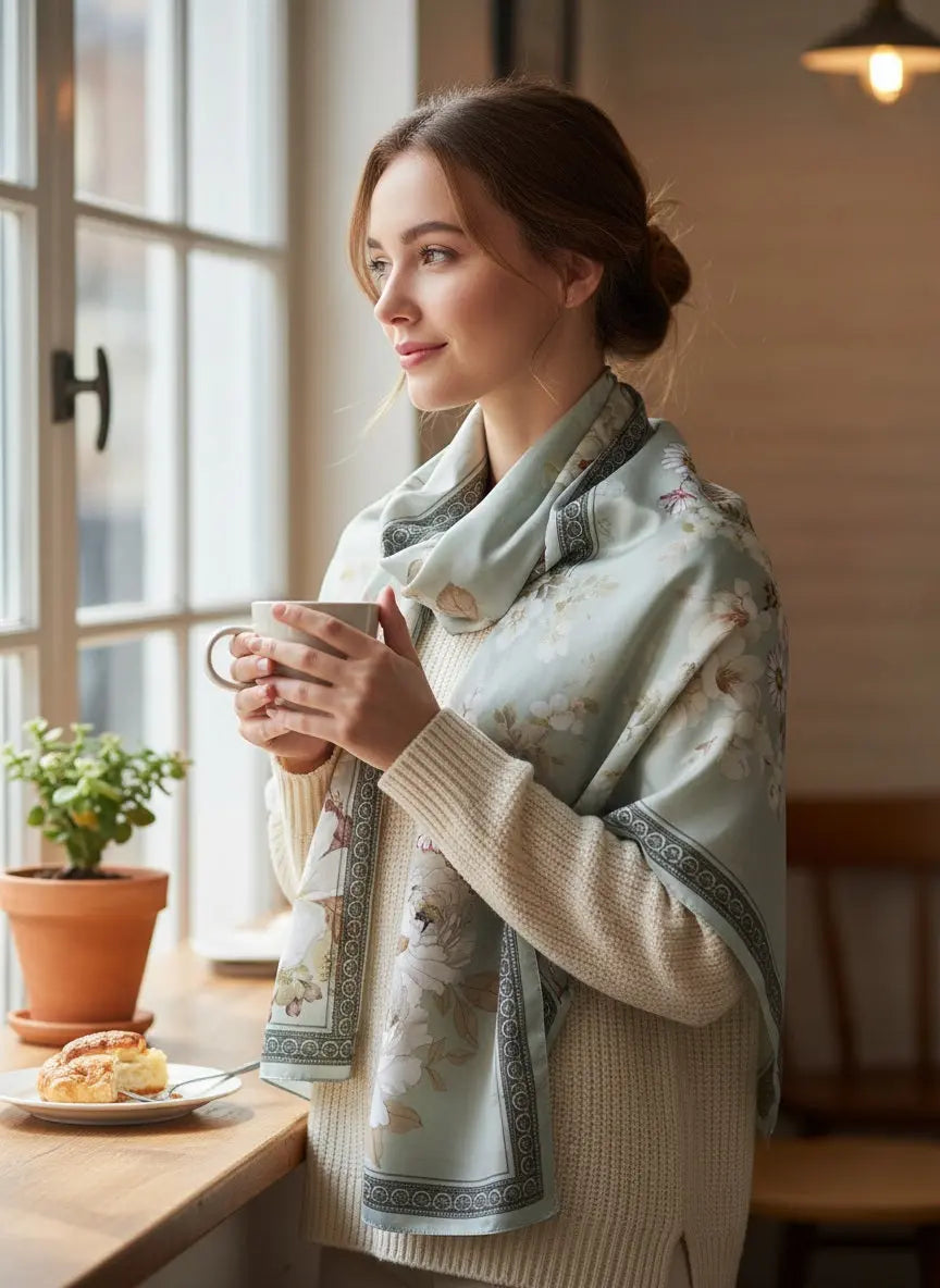 Foulard Soie - EUNJIN - Coeur de Foulard
