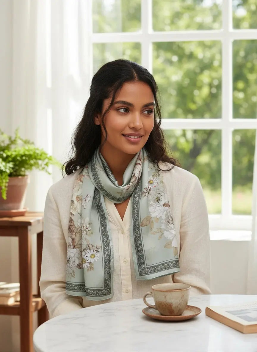 Foulard Soie - EUNJIN Coeur de Foulard