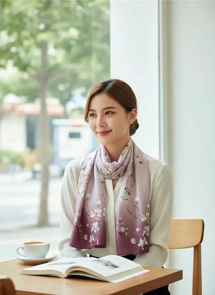 Foulard Soie - EUNMI Coeur de Foulard