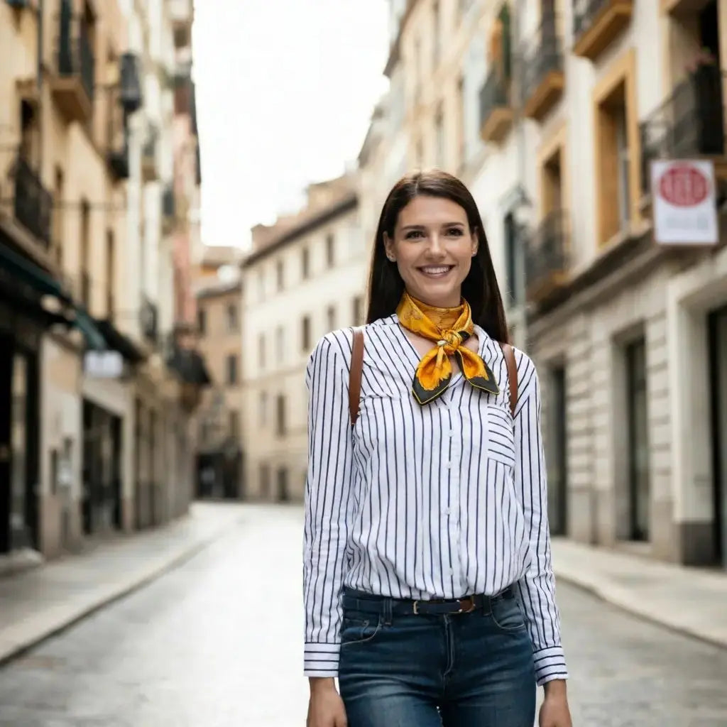 Foulard Soie Femme - CRISTINA - Coeur de Foulard