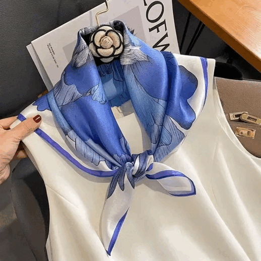 Foulard Soie Femme - DANIELA Coeur de Foulard
