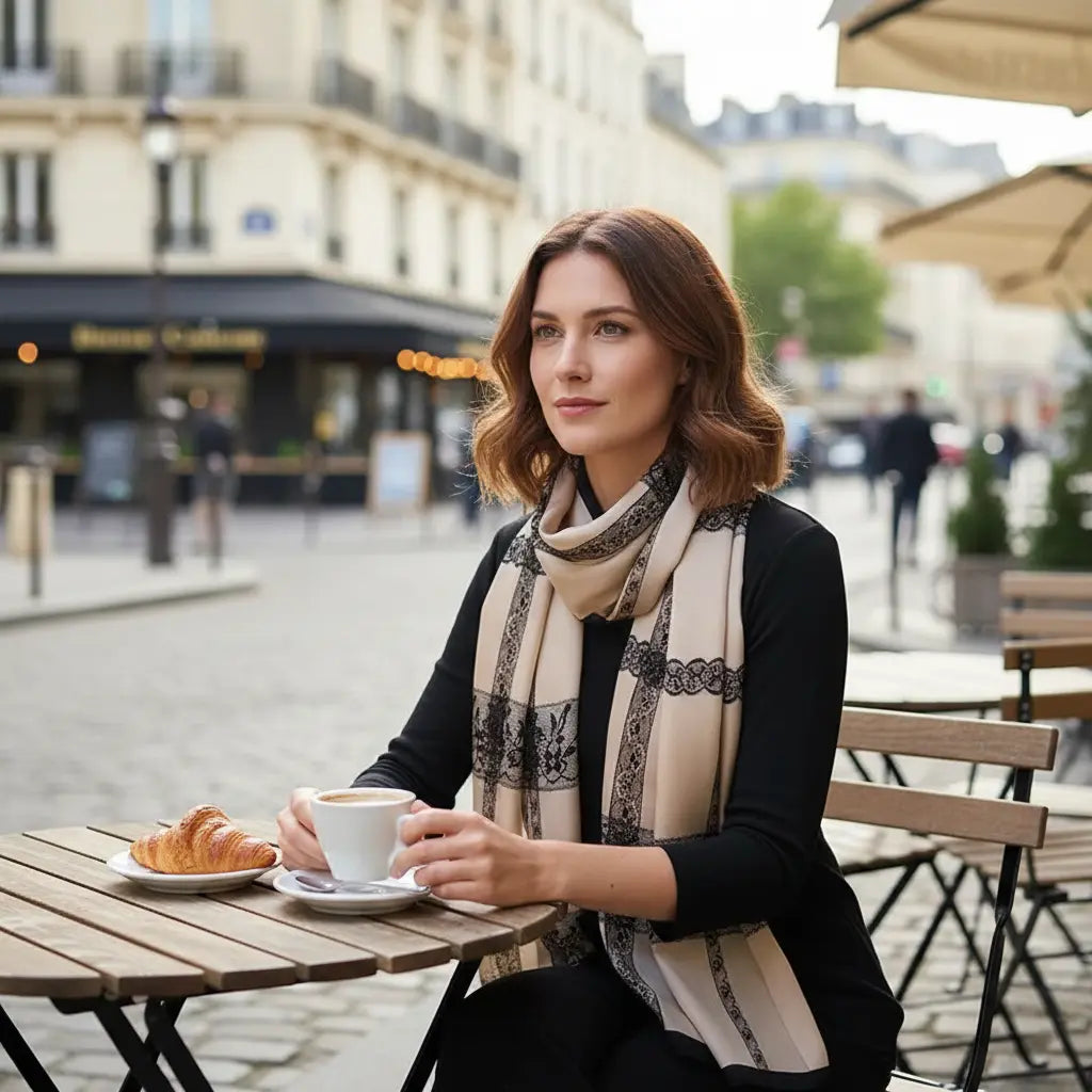 Foulard Soie Femme - ELVIRA - Coeur de Foulard